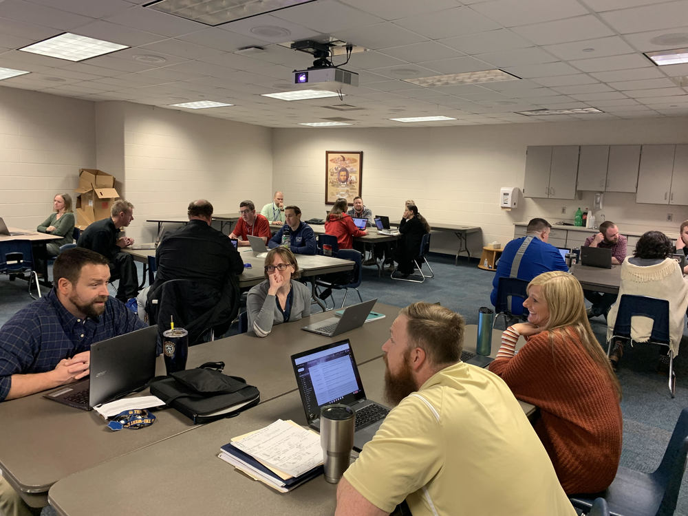 Staff Continue To Take Advantage Of Late Start Wednesday With PD Tri 